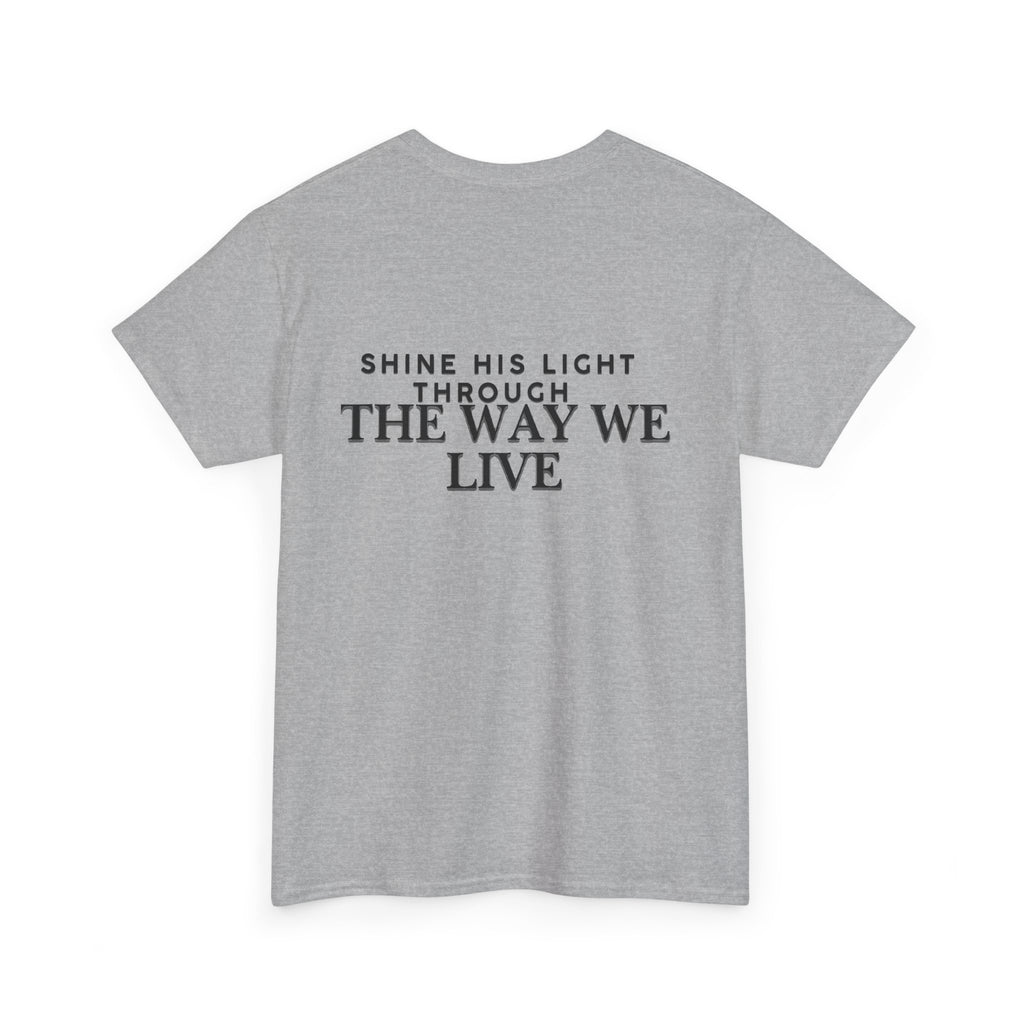 Salt & Light Tee | inspirational Quote at the Back