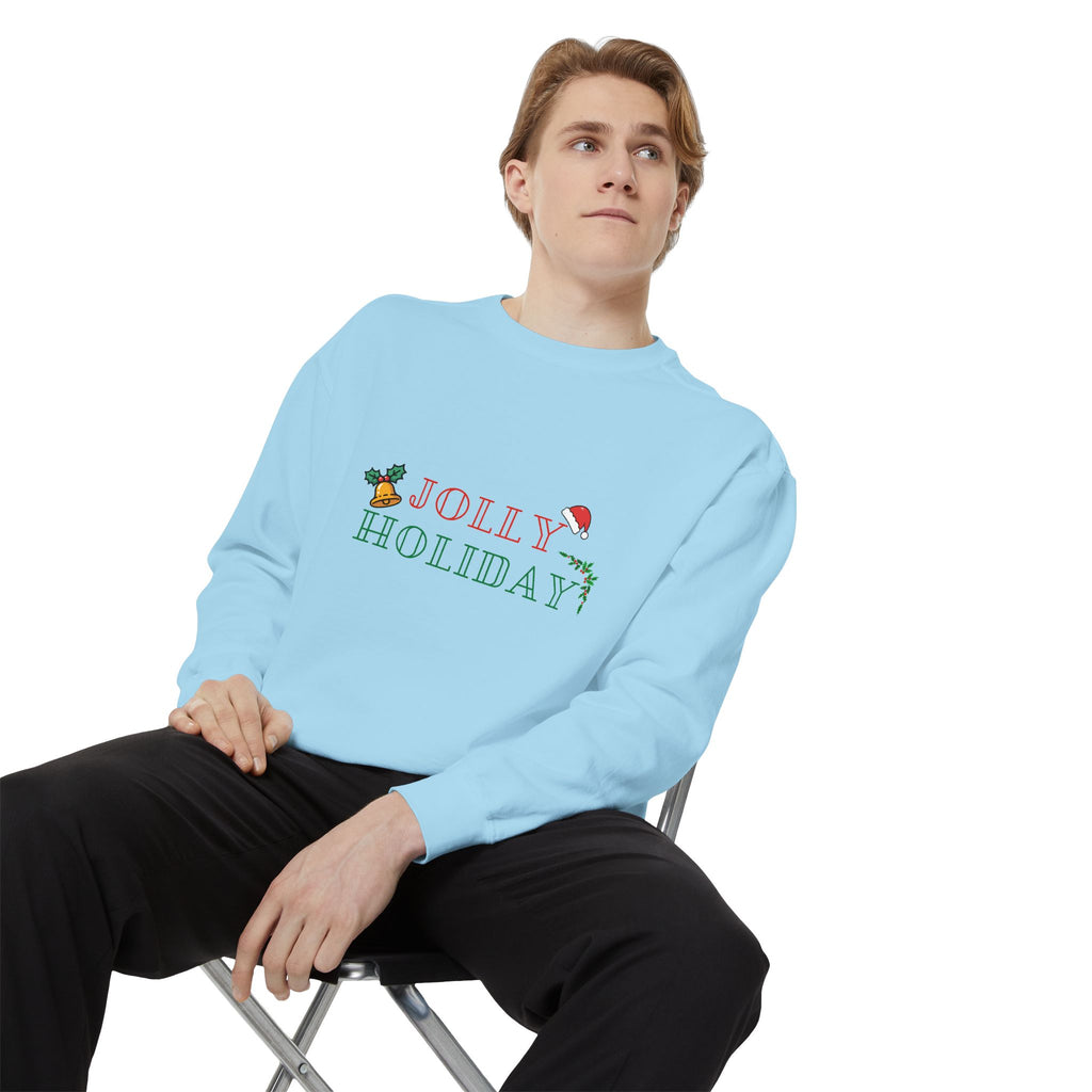 Custom Holiday Sweatshirt Embroidered Crewneck