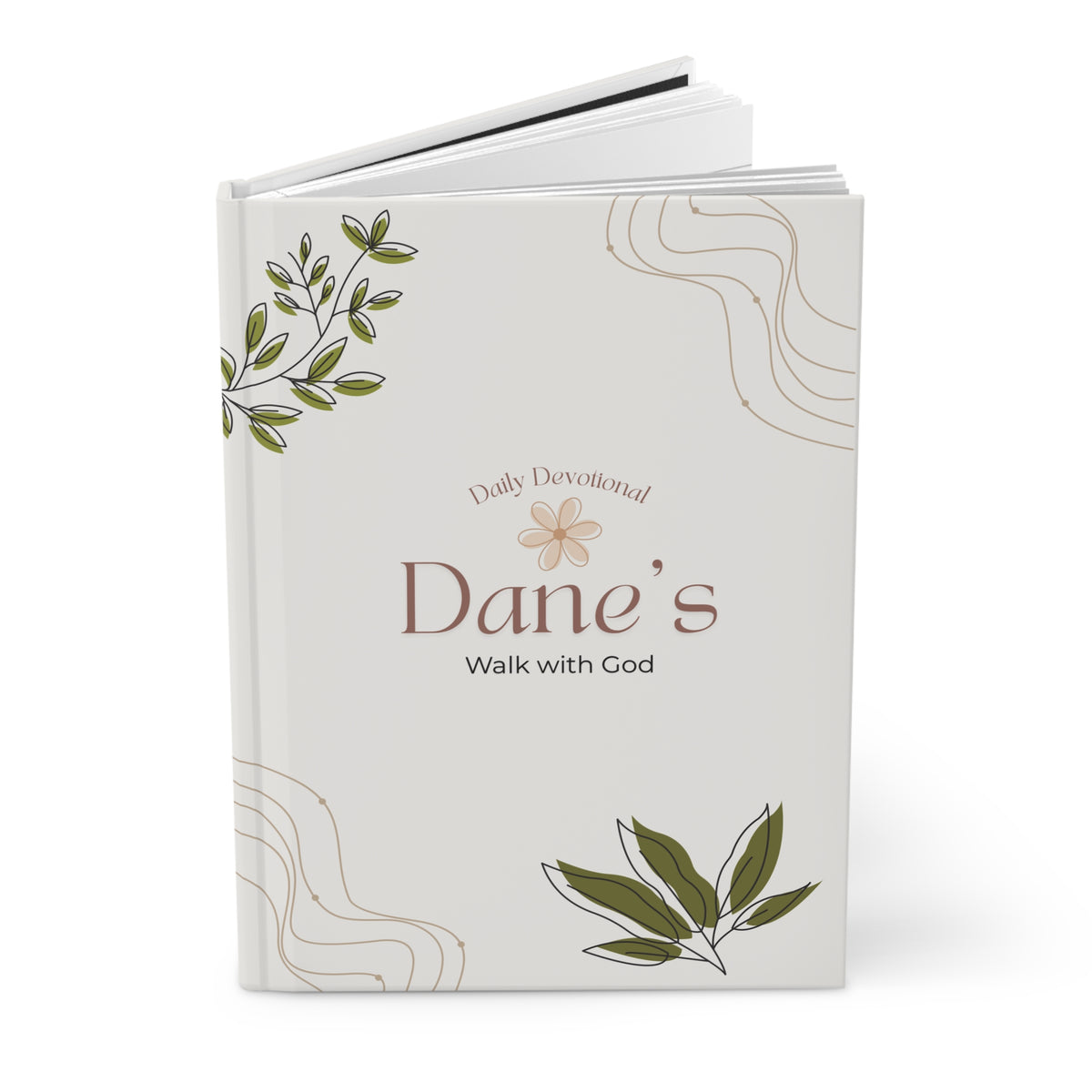 Personalized 'Walk with God' Hardcover Devotional Journal — Lined Prayer & Reflection Notebook