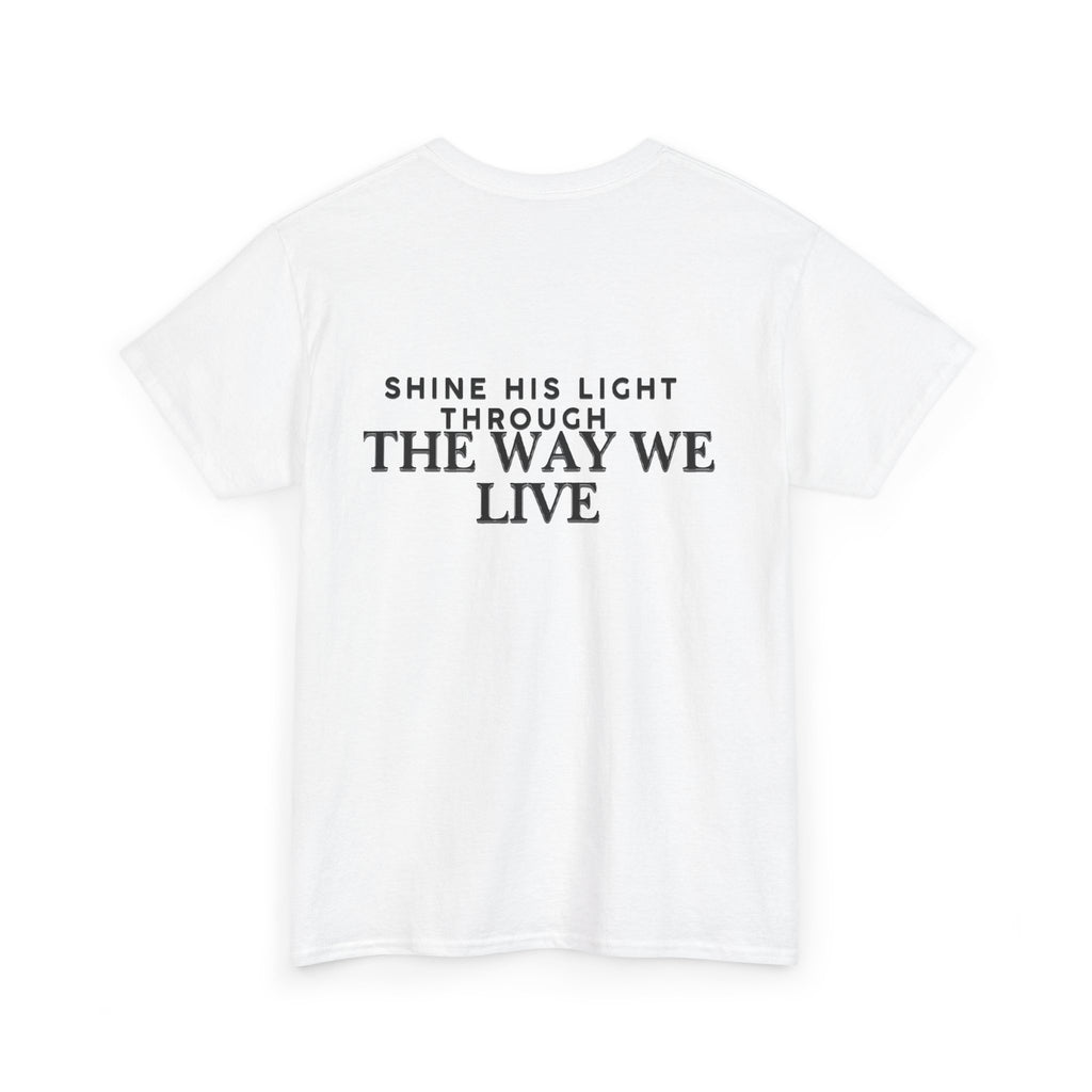 Salt & Light Tee | inspirational Quote at the Back