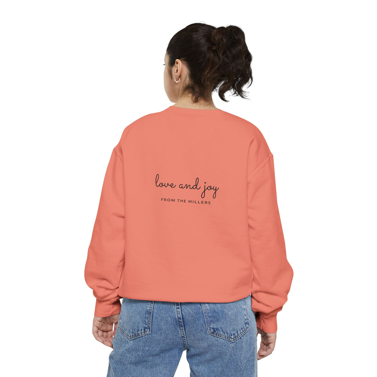 Custom Holiday Sweatshirt Embroidered Crewneck