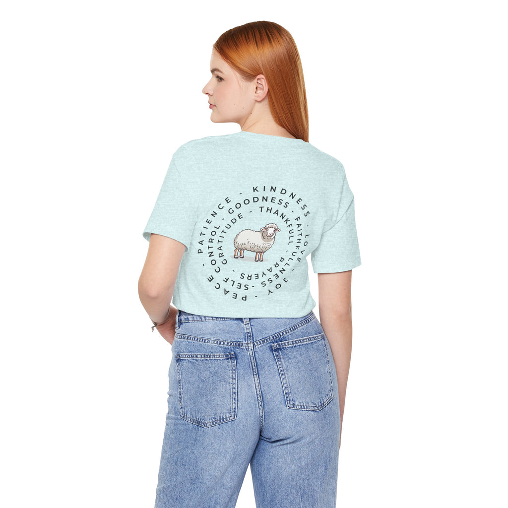 Minimalist White Tee — "I Am the One He Left Me To Find"
