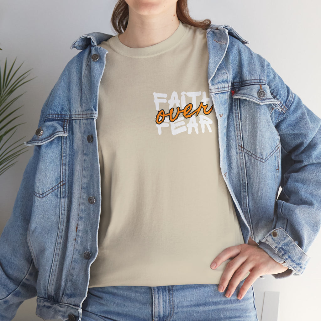 Faith over Fear Faith Shirt | Motivational verse at the back