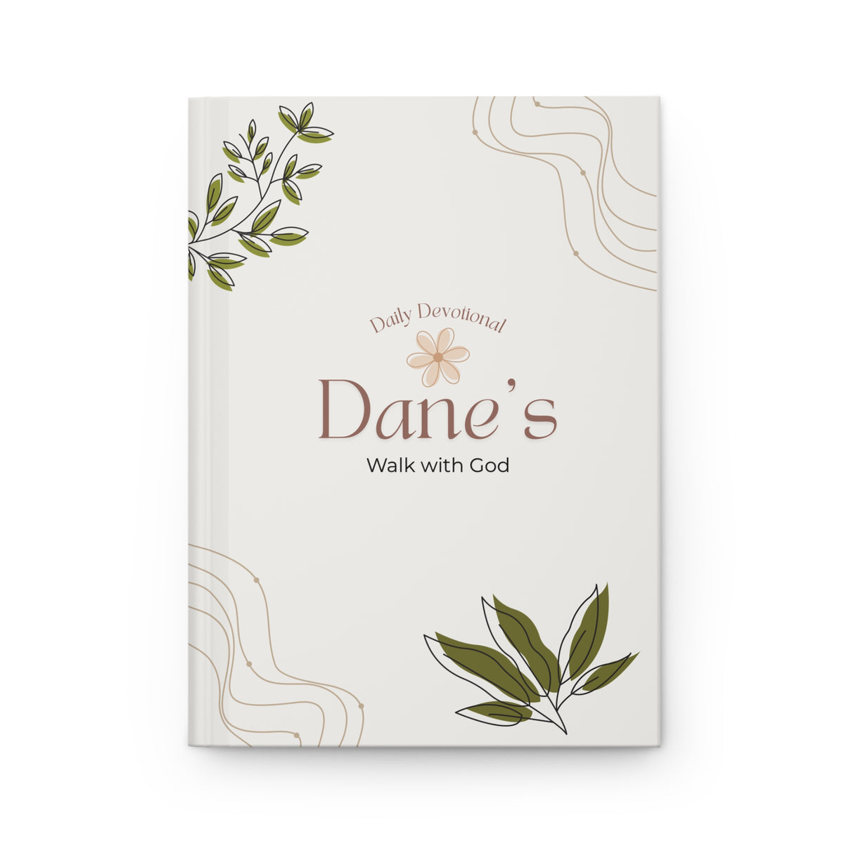 Personalized 'Walk with God' Hardcover Devotional Journal — Lined Prayer & Reflection Notebook