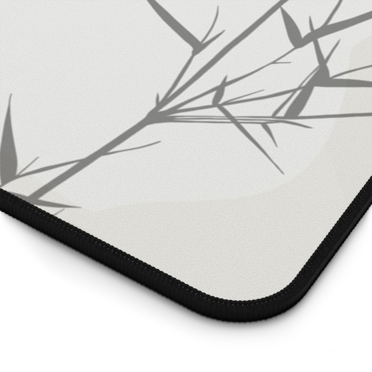 Monochrome Botanical Abstract Desk Mat Pad