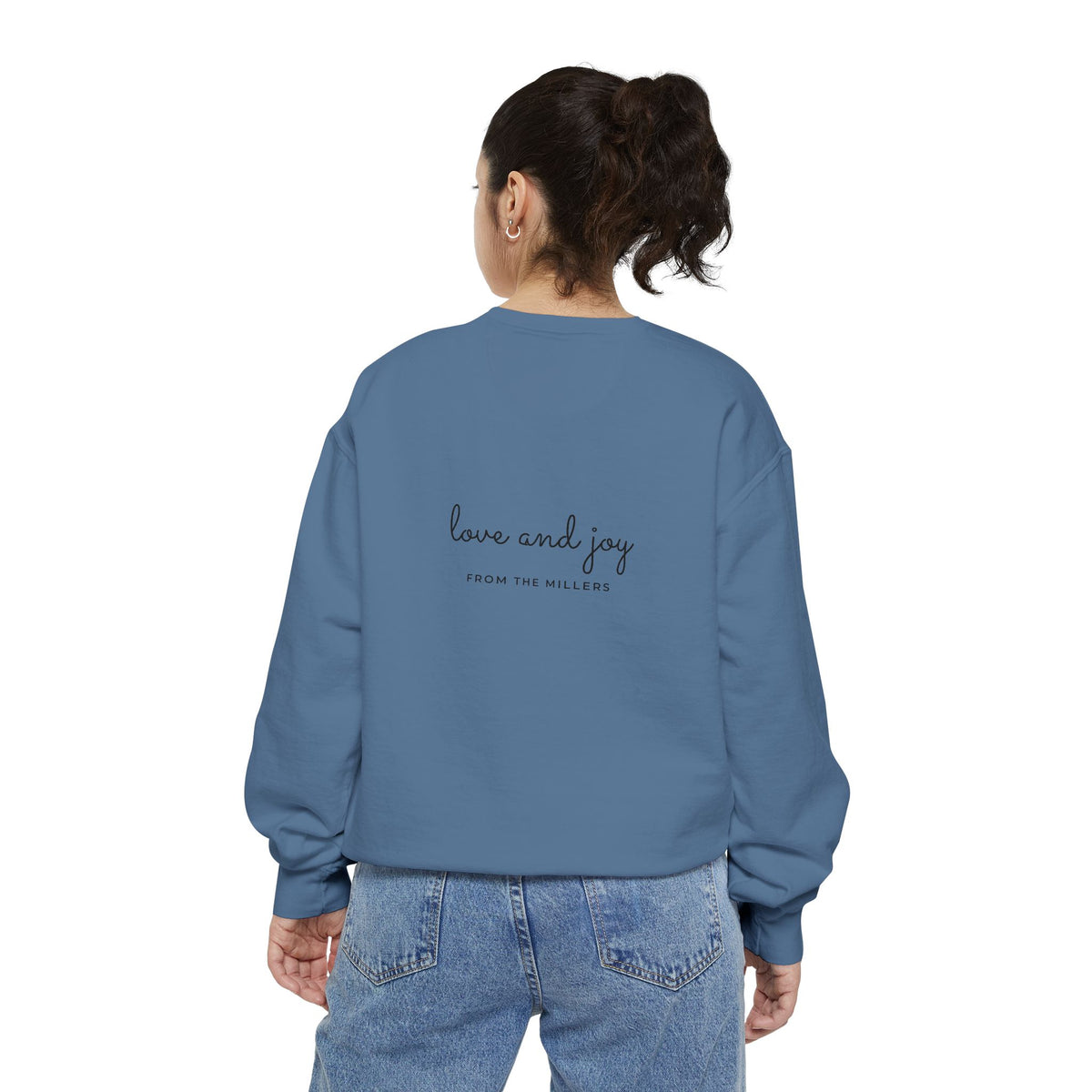 Custom Holiday Sweatshirt Embroidered Crewneck