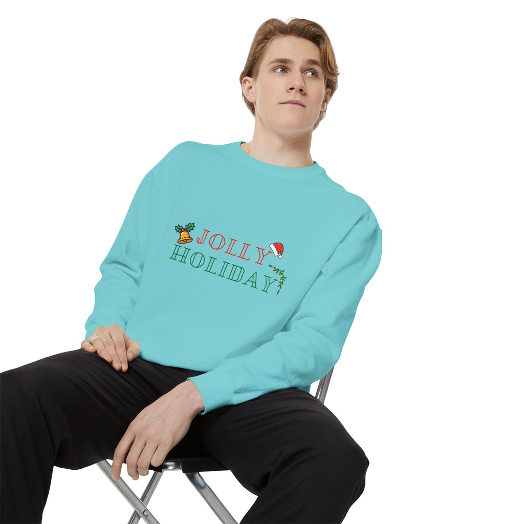 Custom Holiday Sweatshirt Embroidered Crewneck