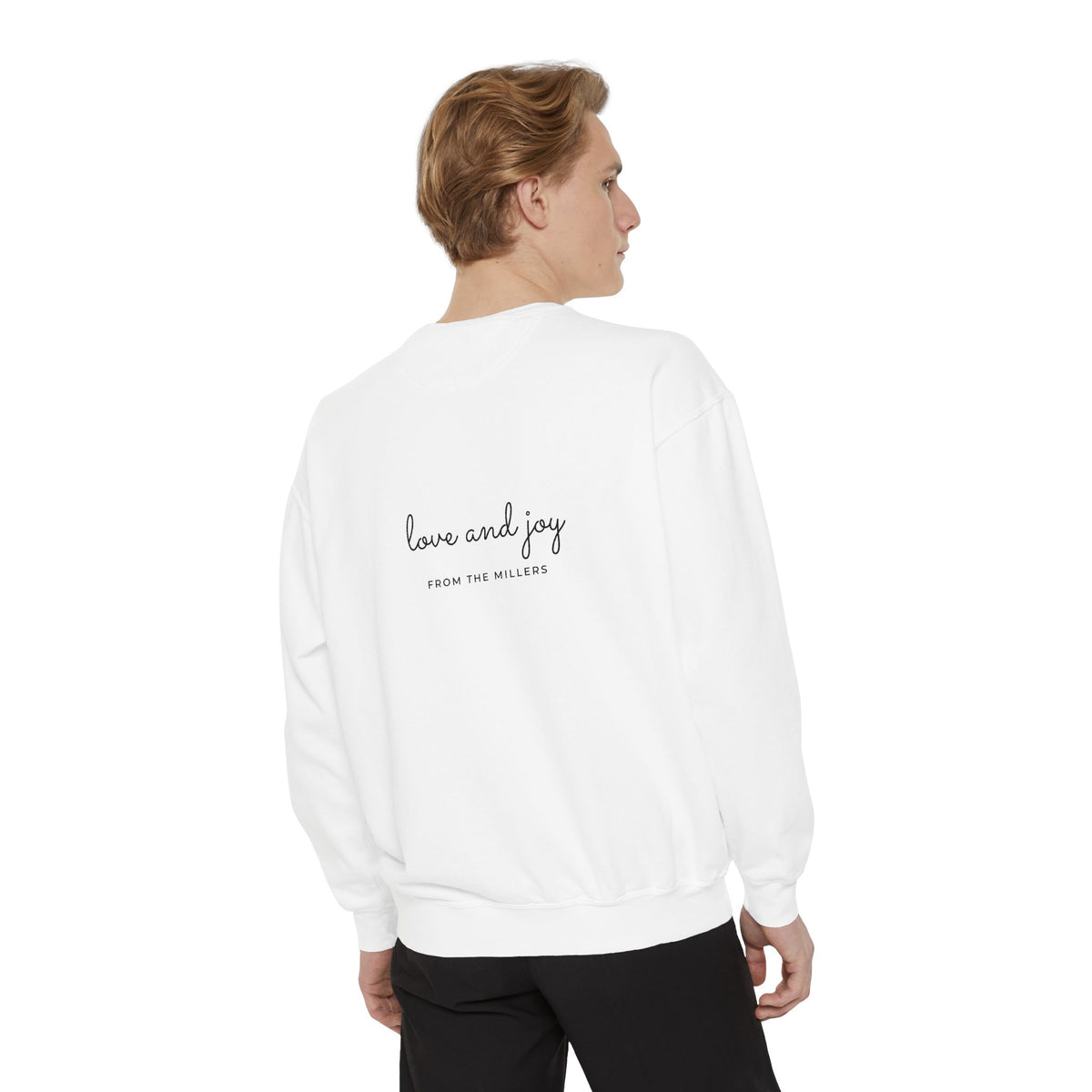 Custom Holiday Sweatshirt Embroidered Crewneck