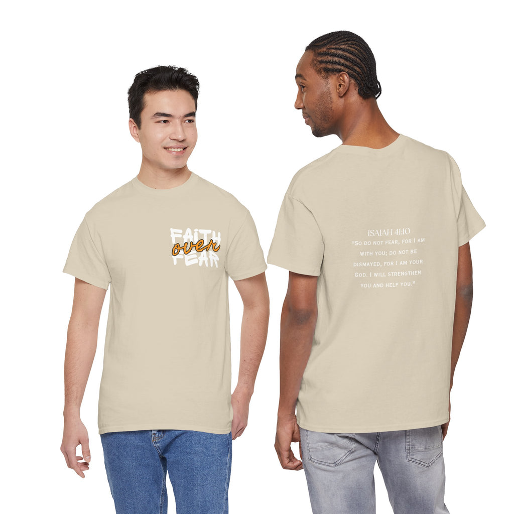 Faith over Fear Faith Shirt | Motivational verse at the back