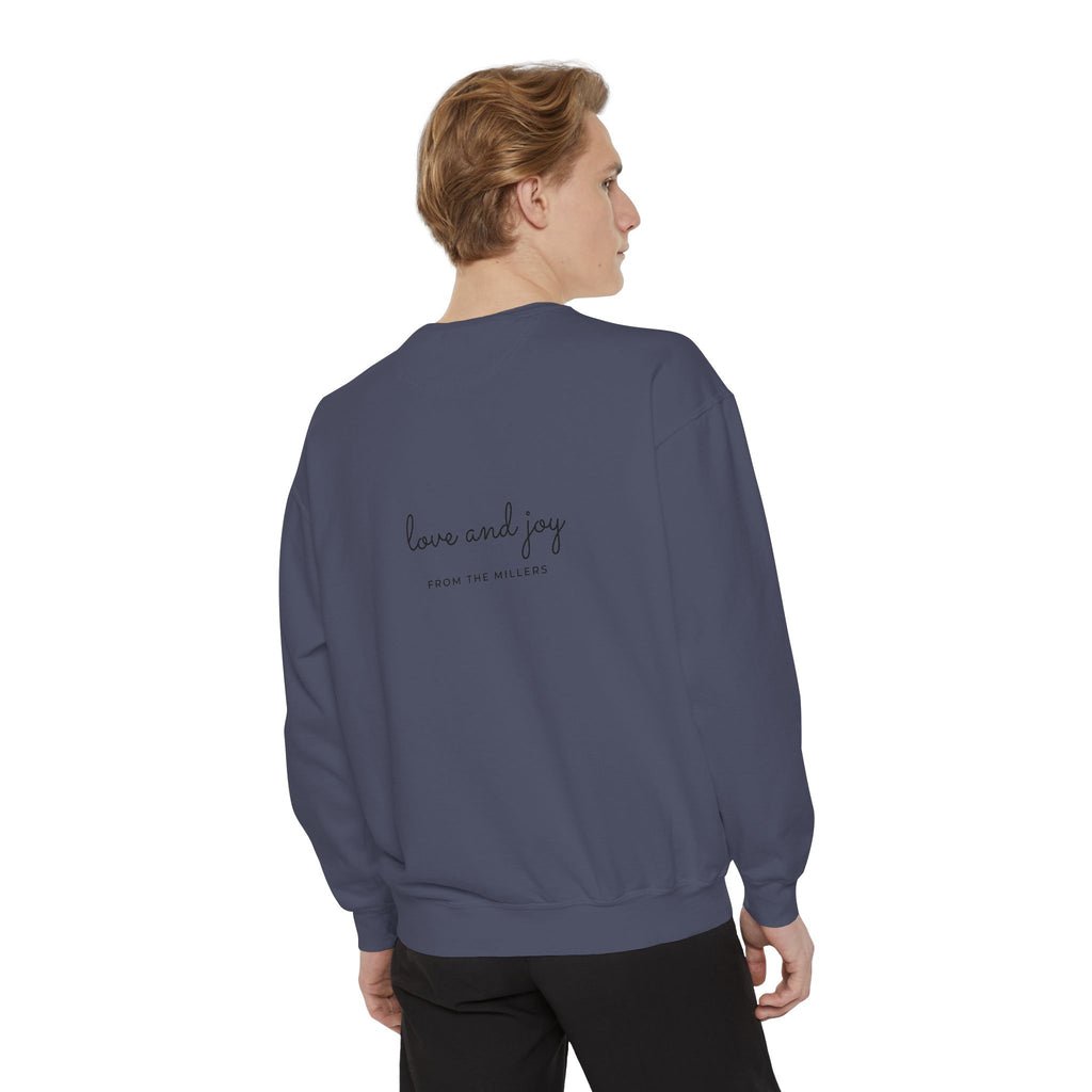 Custom Holiday Sweatshirt Embroidered Crewneck