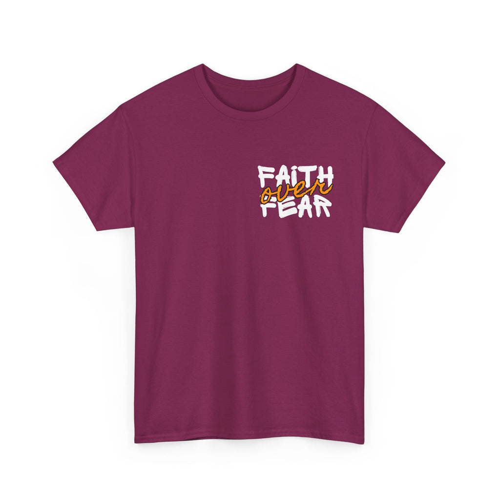 Faith over Fear Faith Shirt | Motivational verse at the back