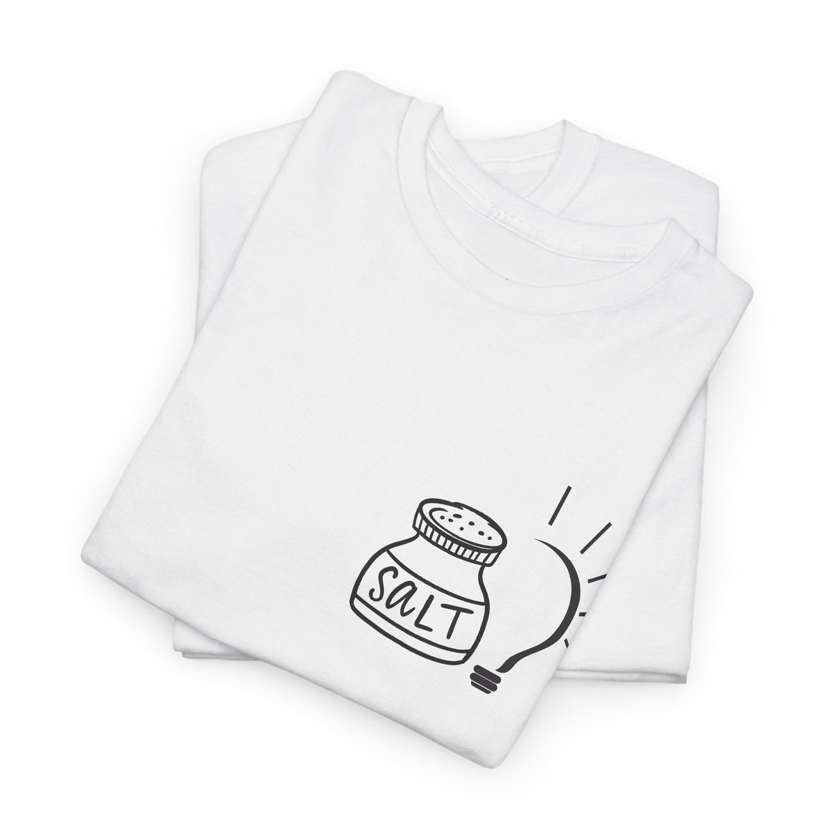 Salt & Light Tee | inspirational Quote at the Back