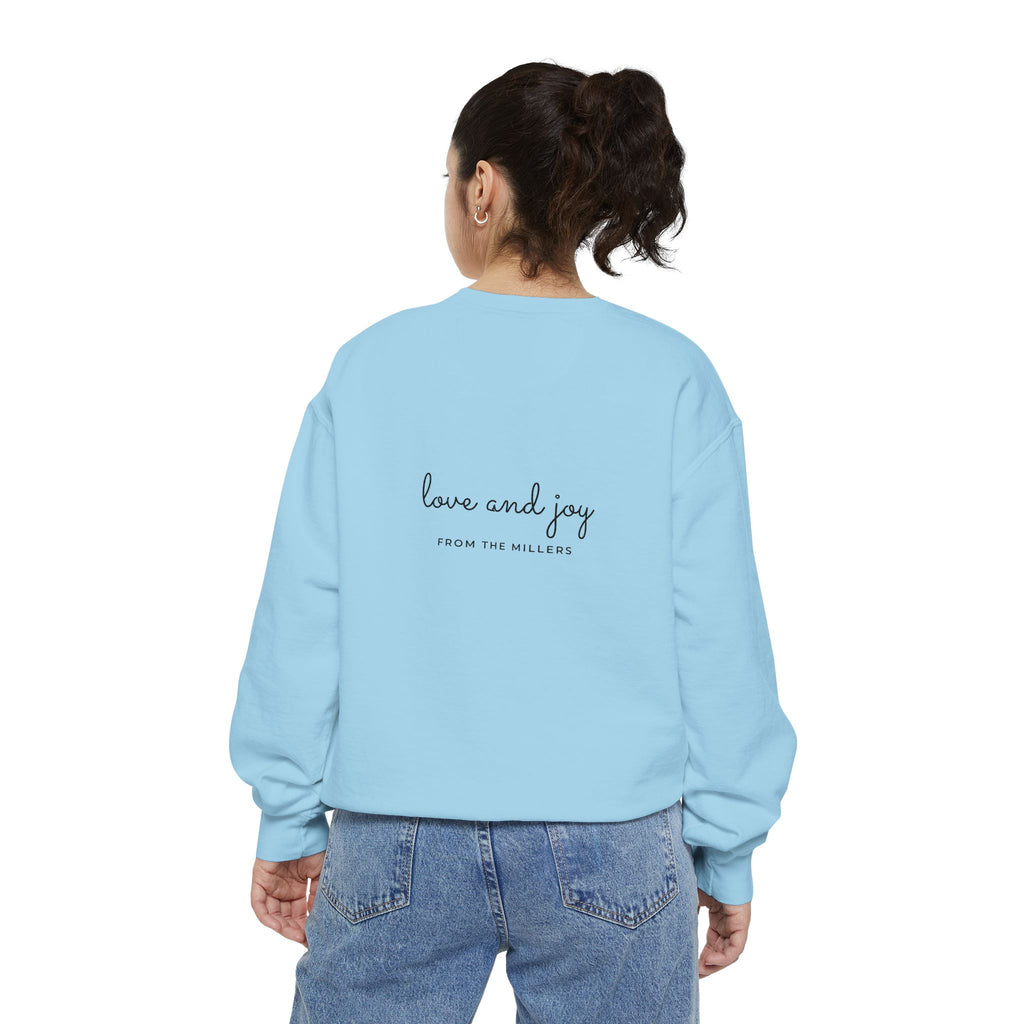 Custom Holiday Sweatshirt Embroidered Crewneck