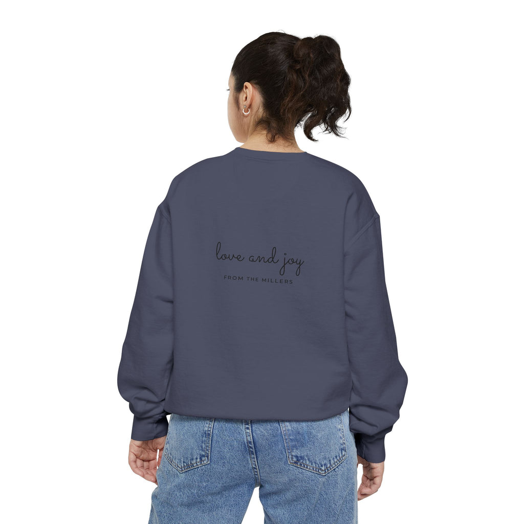 Custom Holiday Sweatshirt Embroidered Crewneck