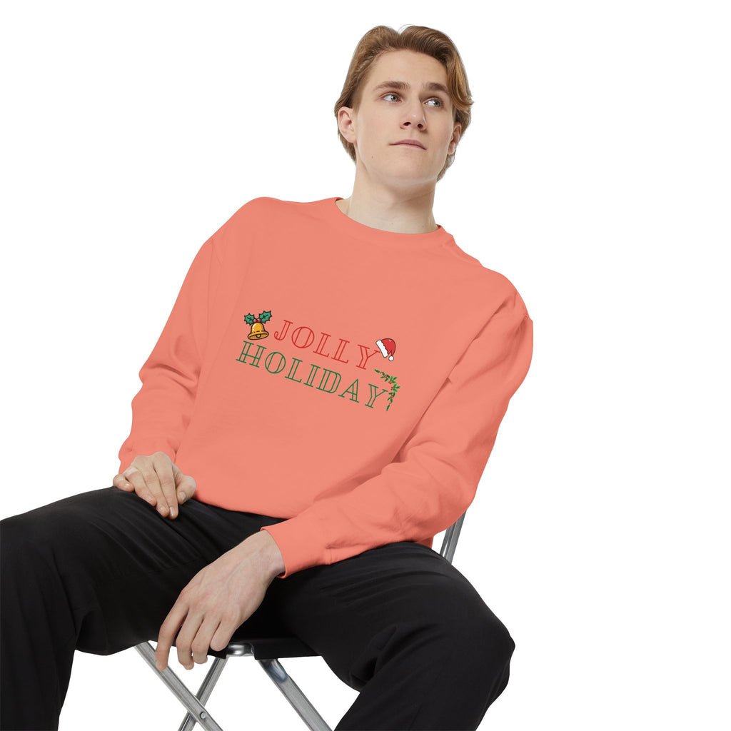 Custom Holiday Sweatshirt Embroidered Crewneck