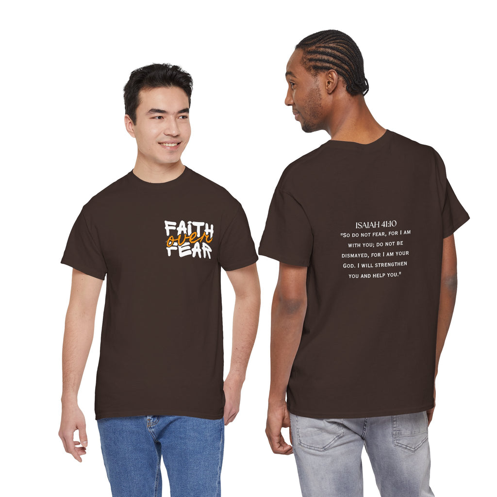 Faith over Fear Faith Shirt | Motivational verse at the back