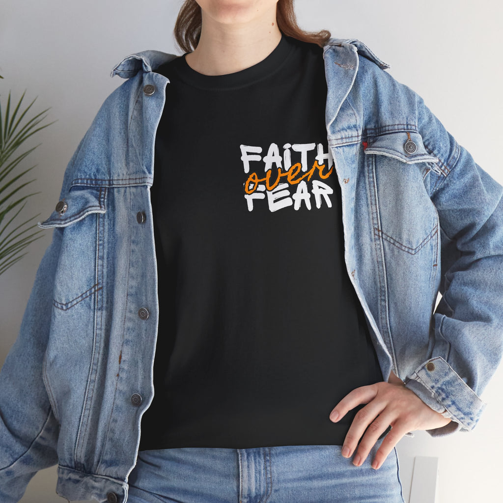 Faith over Fear Faith Shirt | Motivational verse at the back