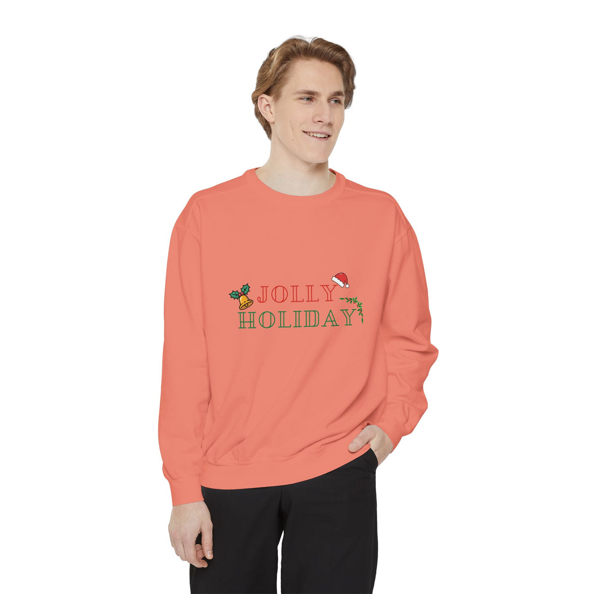 Custom Holiday Sweatshirt Embroidered Crewneck
