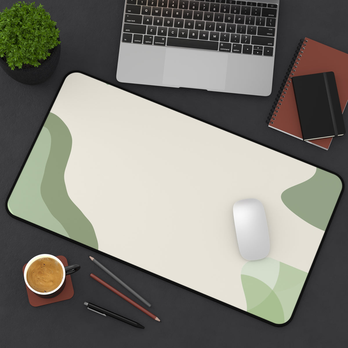Abstract Green Camouflage Desk Mat | Mouse Pad Desk Mat