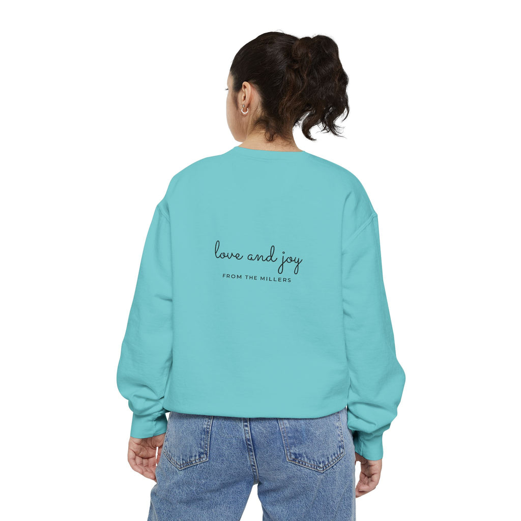 Custom Holiday Sweatshirt Embroidered Crewneck