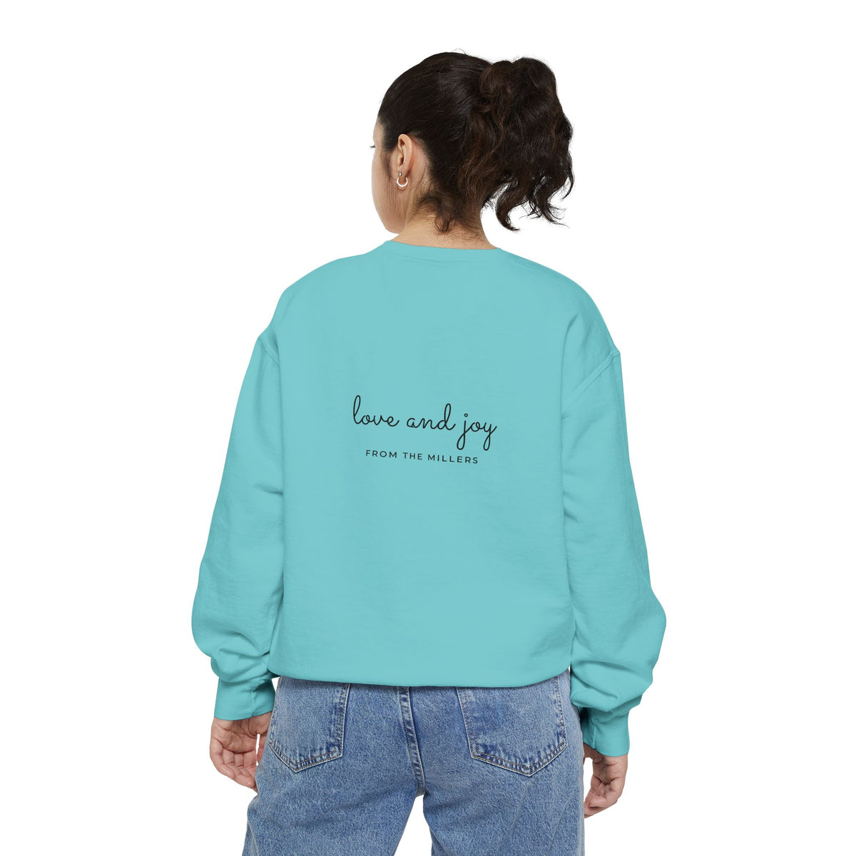 Custom Holiday Sweatshirt Embroidered Crewneck