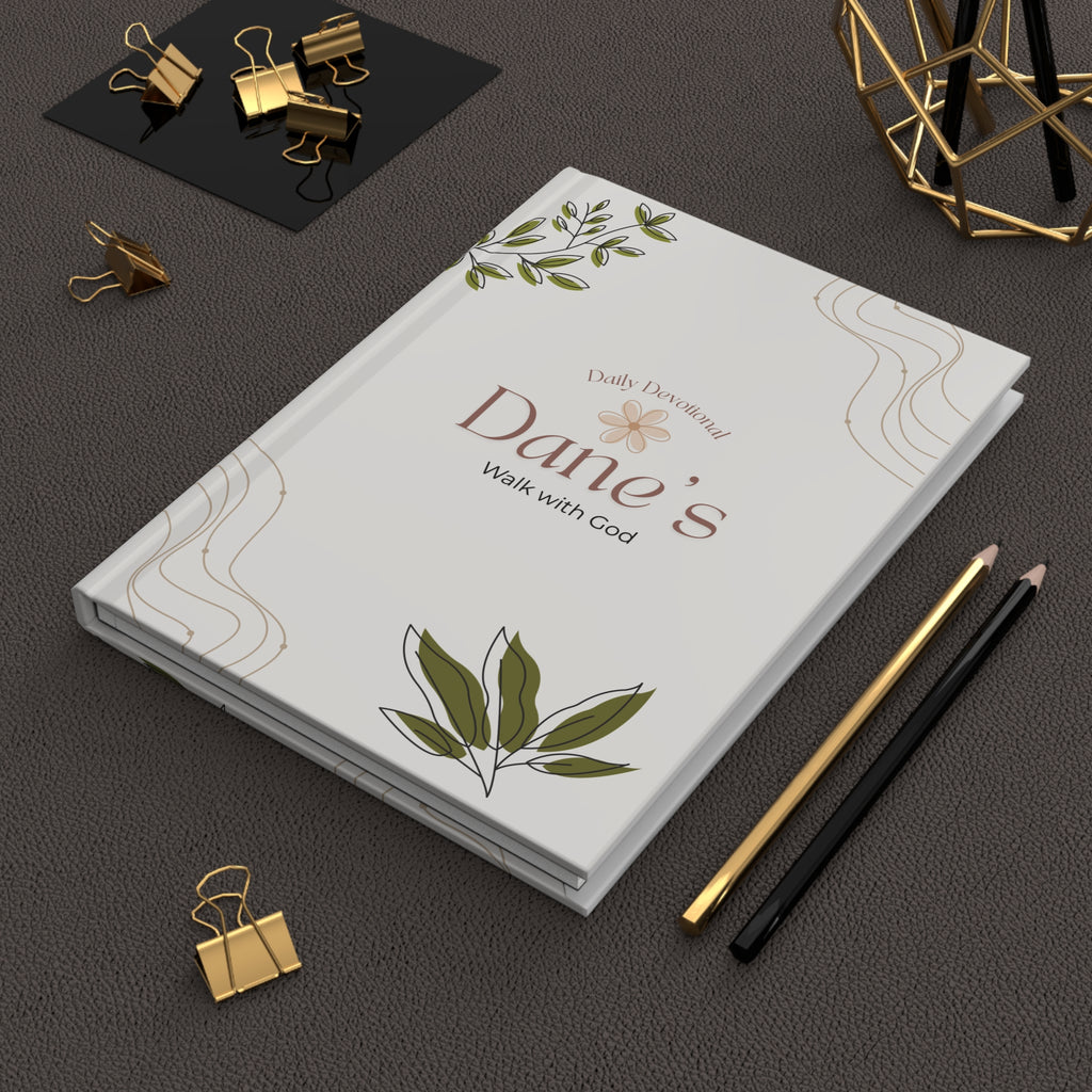 Personalized 'Walk with God' Hardcover Devotional Journal — Lined Prayer & Reflection Notebook