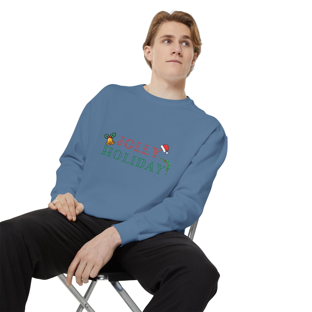 Custom Holiday Sweatshirt Embroidered Crewneck