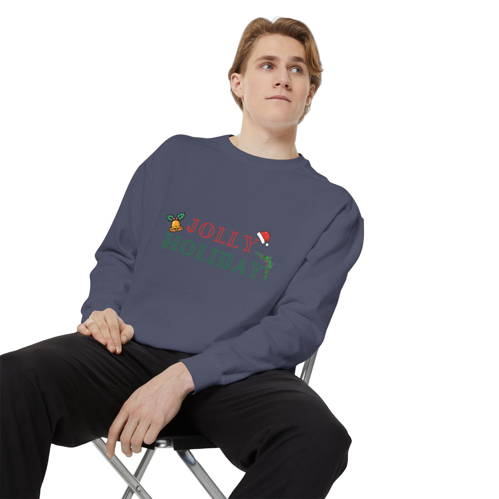 Custom Holiday Sweatshirt Embroidered Crewneck