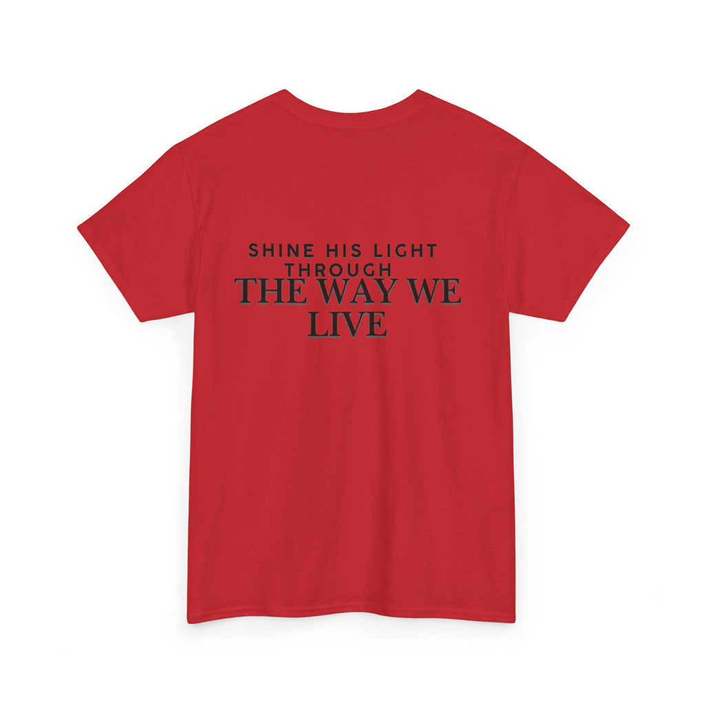 Salt & Light Tee | inspirational Quote at the Back