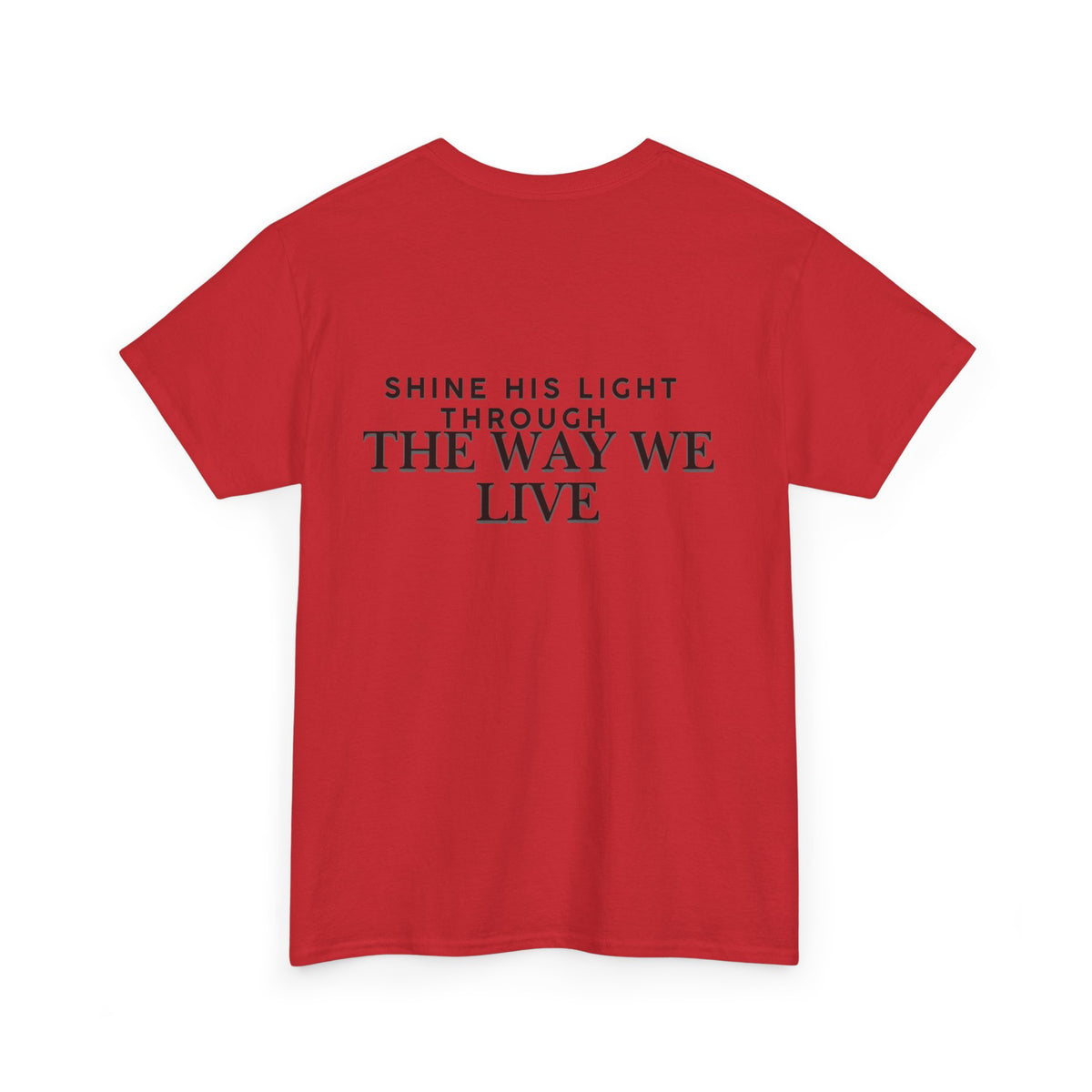 Salt & Light Tee | inspirational Quote at the Back