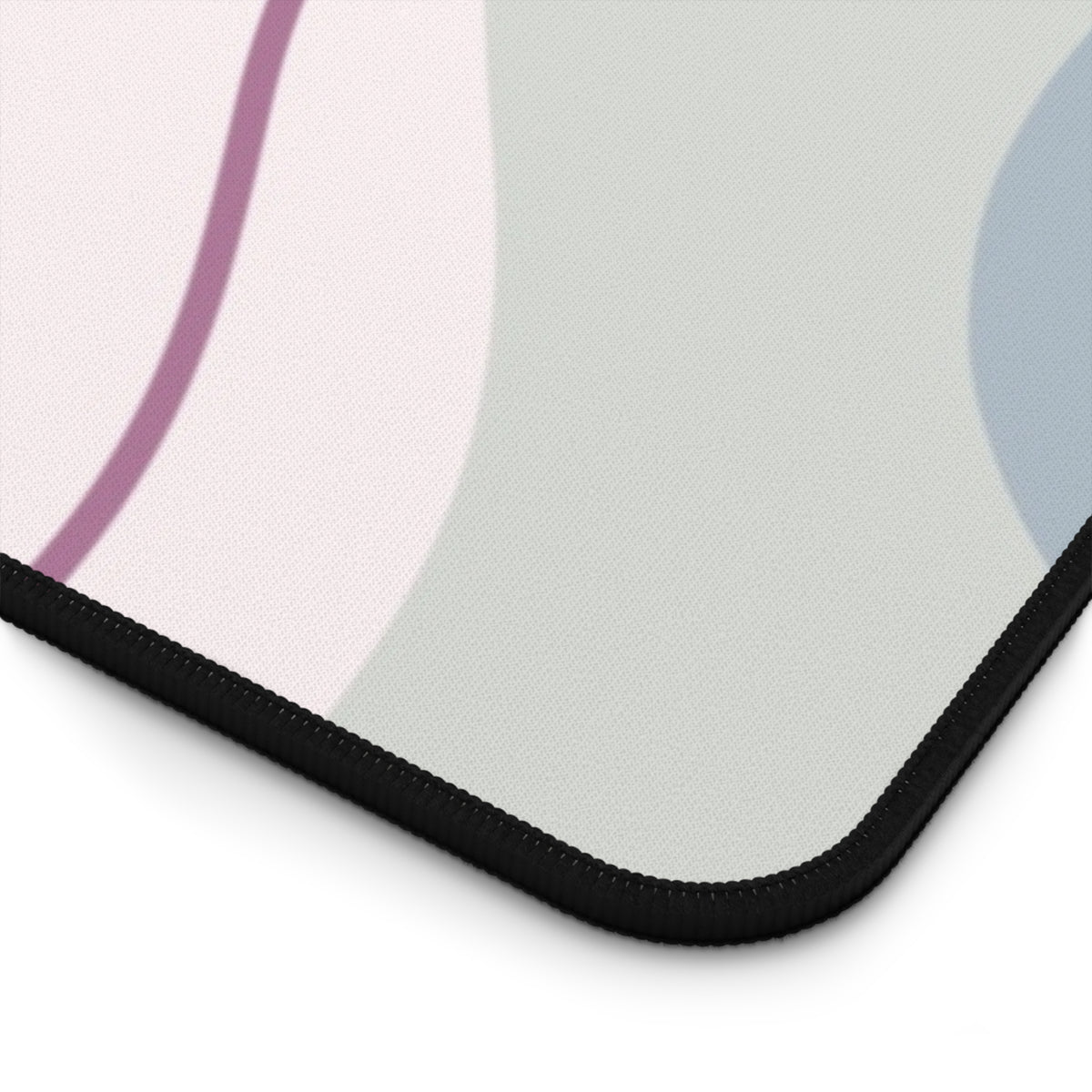 Minimal Line Flower Desk Mat | Pastel Abstract Mousepad Desk Pad