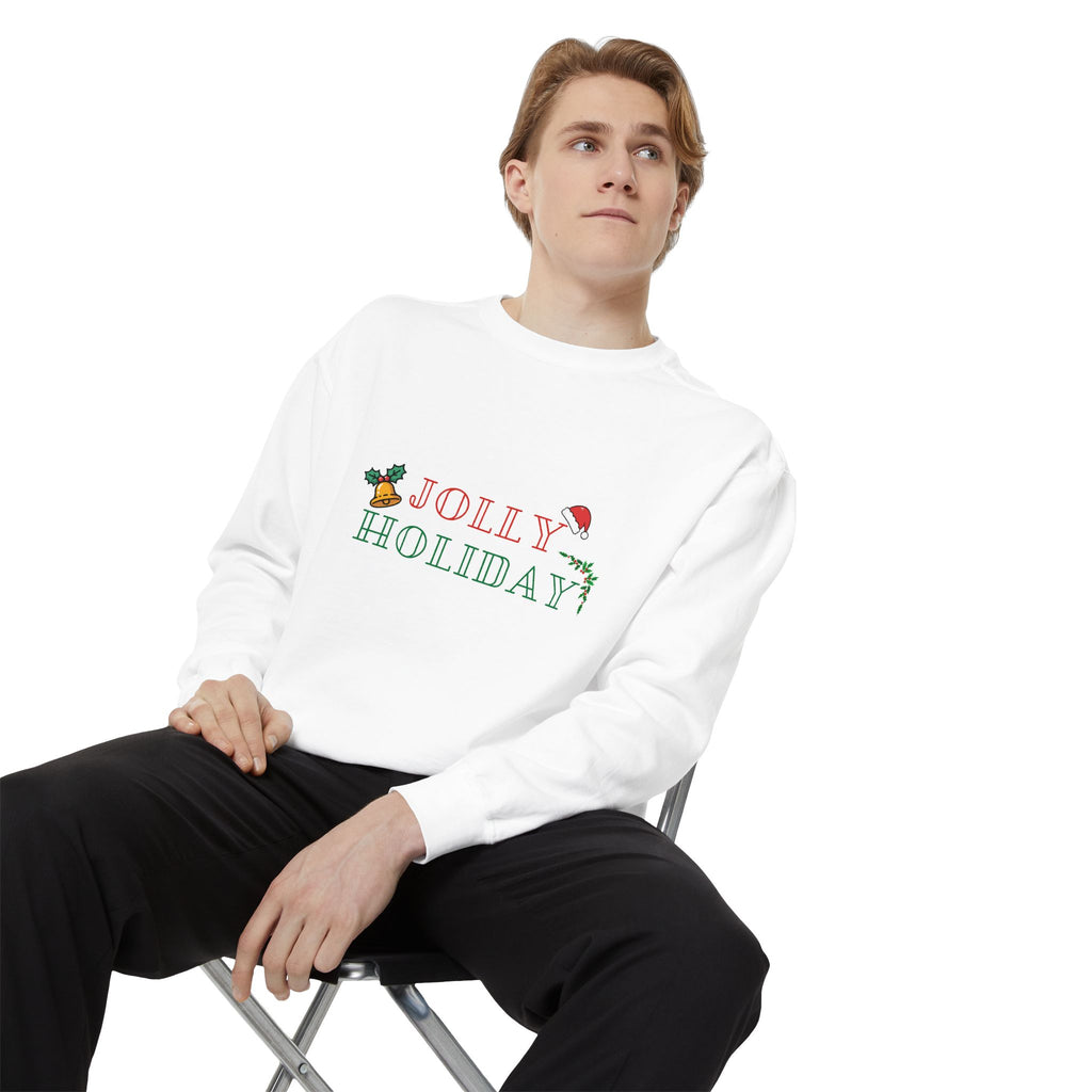 Custom Holiday Sweatshirt Embroidered Crewneck