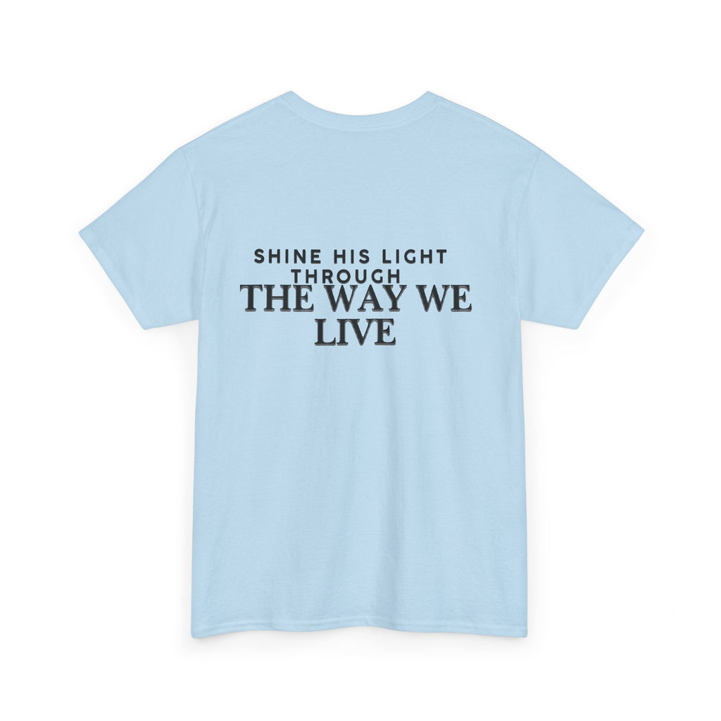 Salt & Light Tee | inspirational Quote at the Back