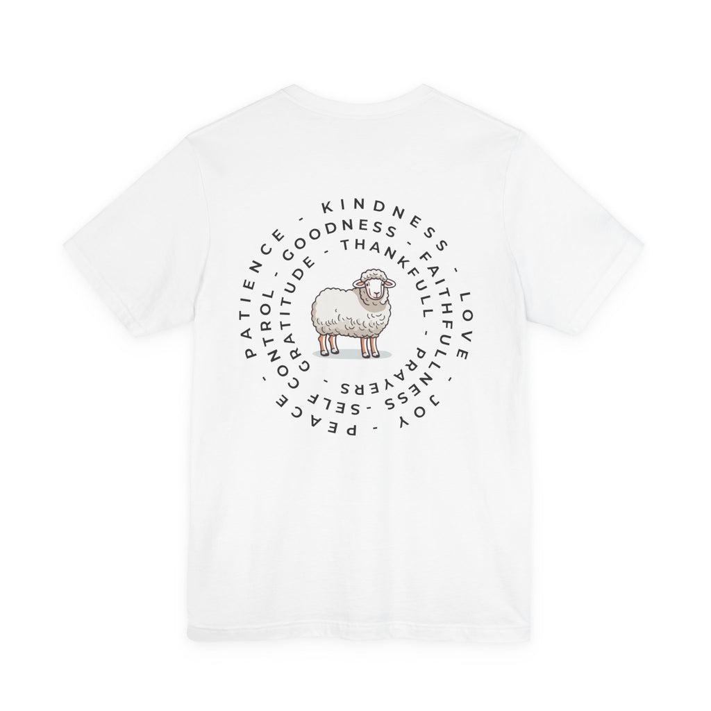 Minimalist White Tee — "I Am the One He Left Me To Find"