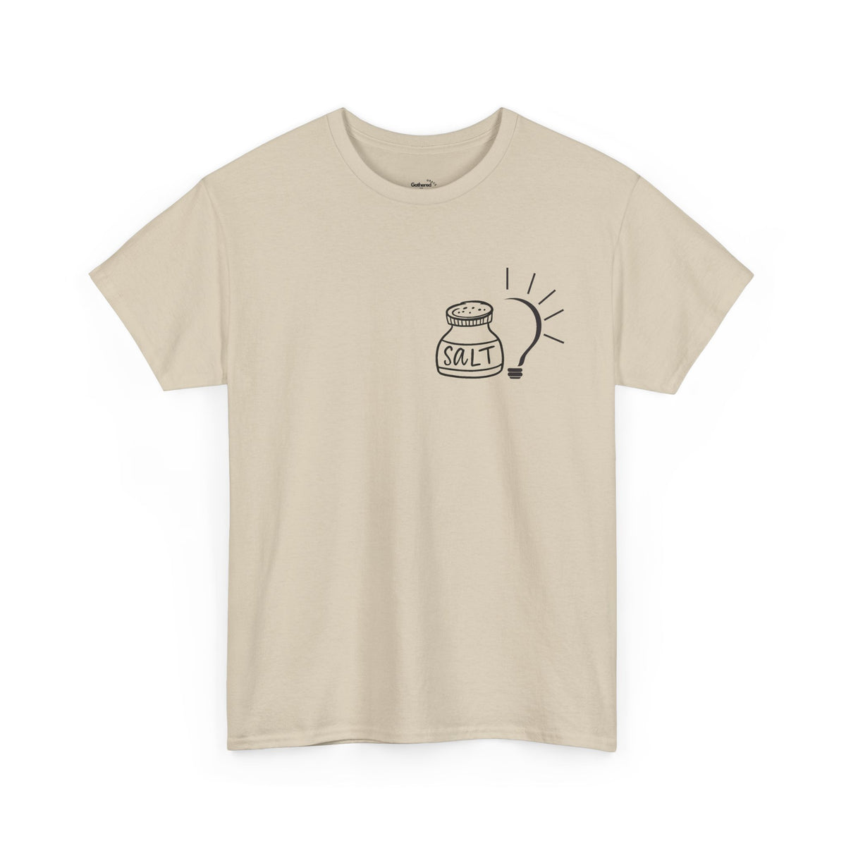 Salt & Light Tee | inspirational Quote at the Back