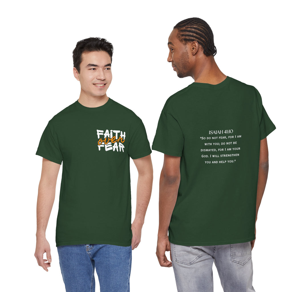Faith over Fear Faith Shirt | Motivational verse at the back