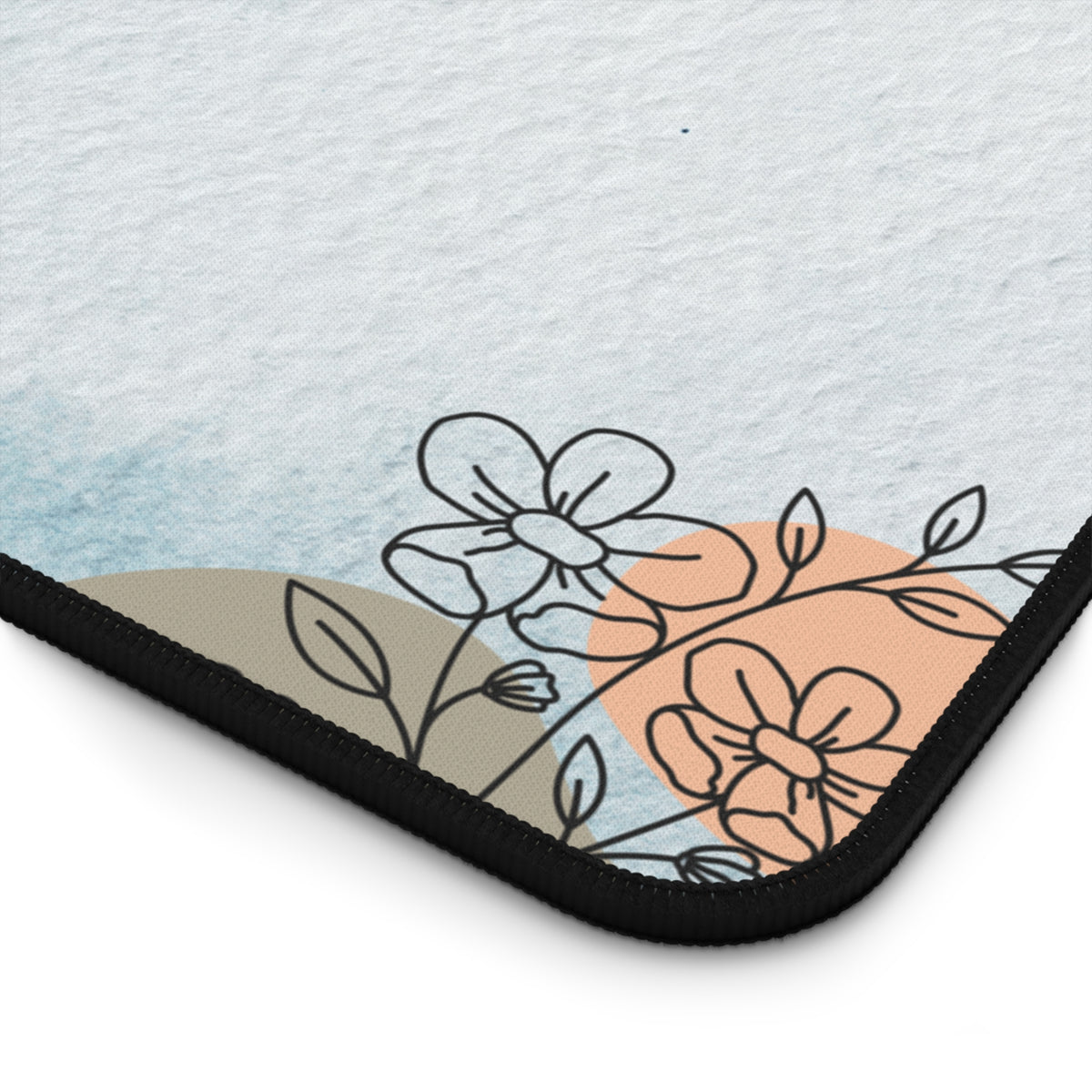 Pastel Watercolor Floral Desk Mat | Floral Desk Mat
