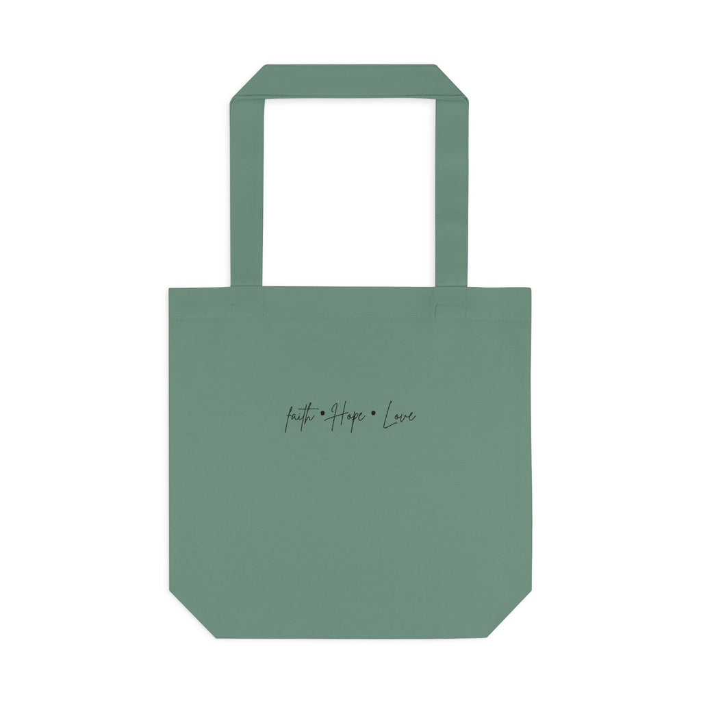 Orange Floral Square Collage Tote