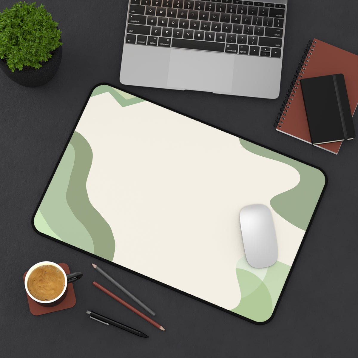 Abstract Green Camouflage Desk Mat | Mouse Pad Desk Mat