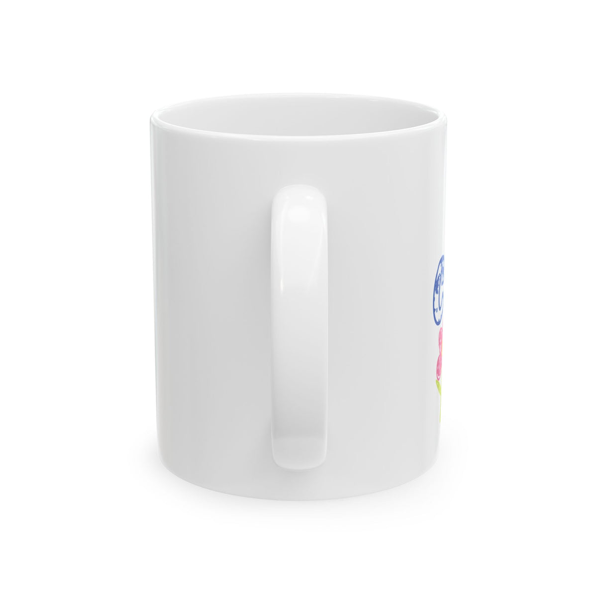 Childlike Faith Mug | Rainbow and Butterfly Ceramic Coffee Cup