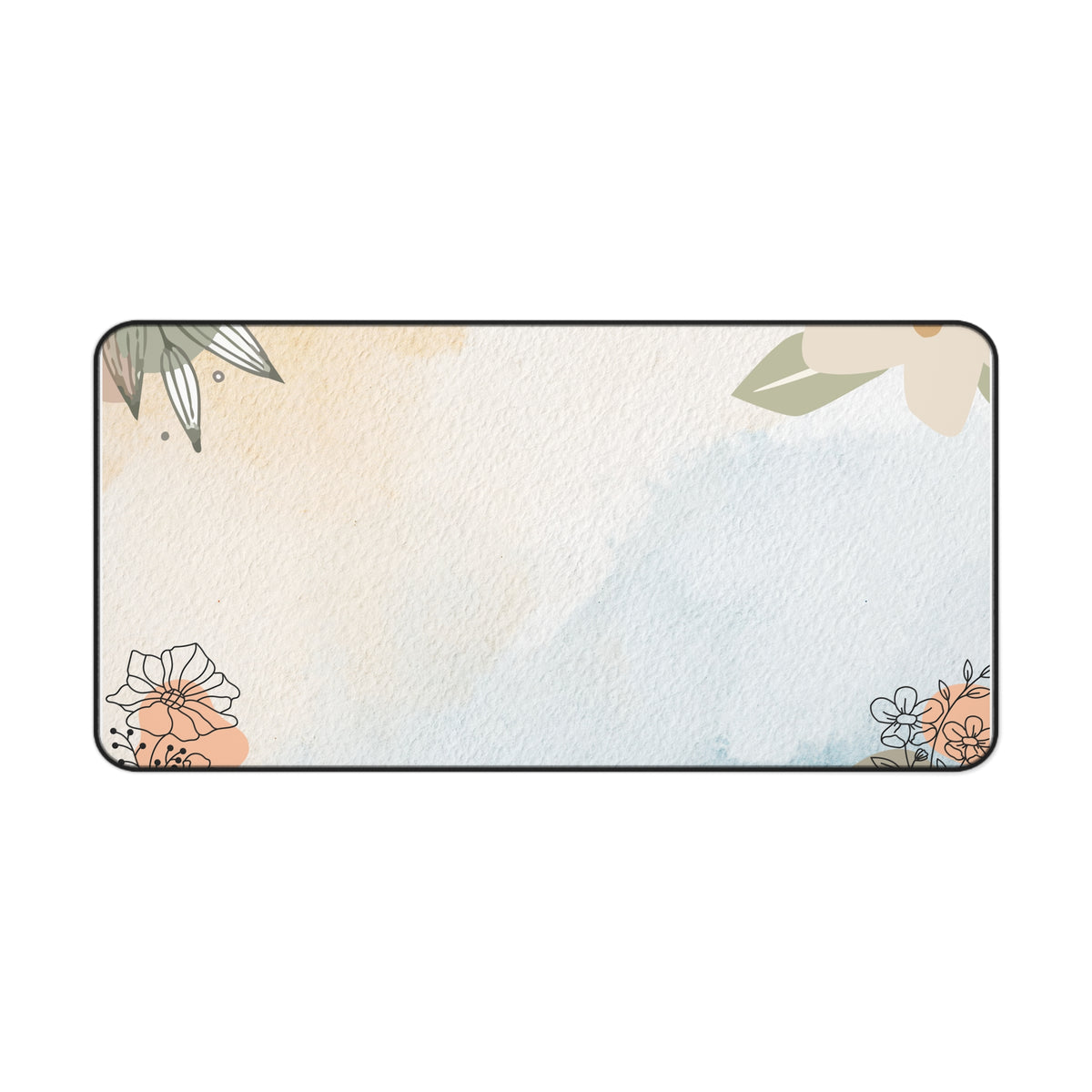 Pastel Watercolor Floral Desk Mat | Floral Desk Mat