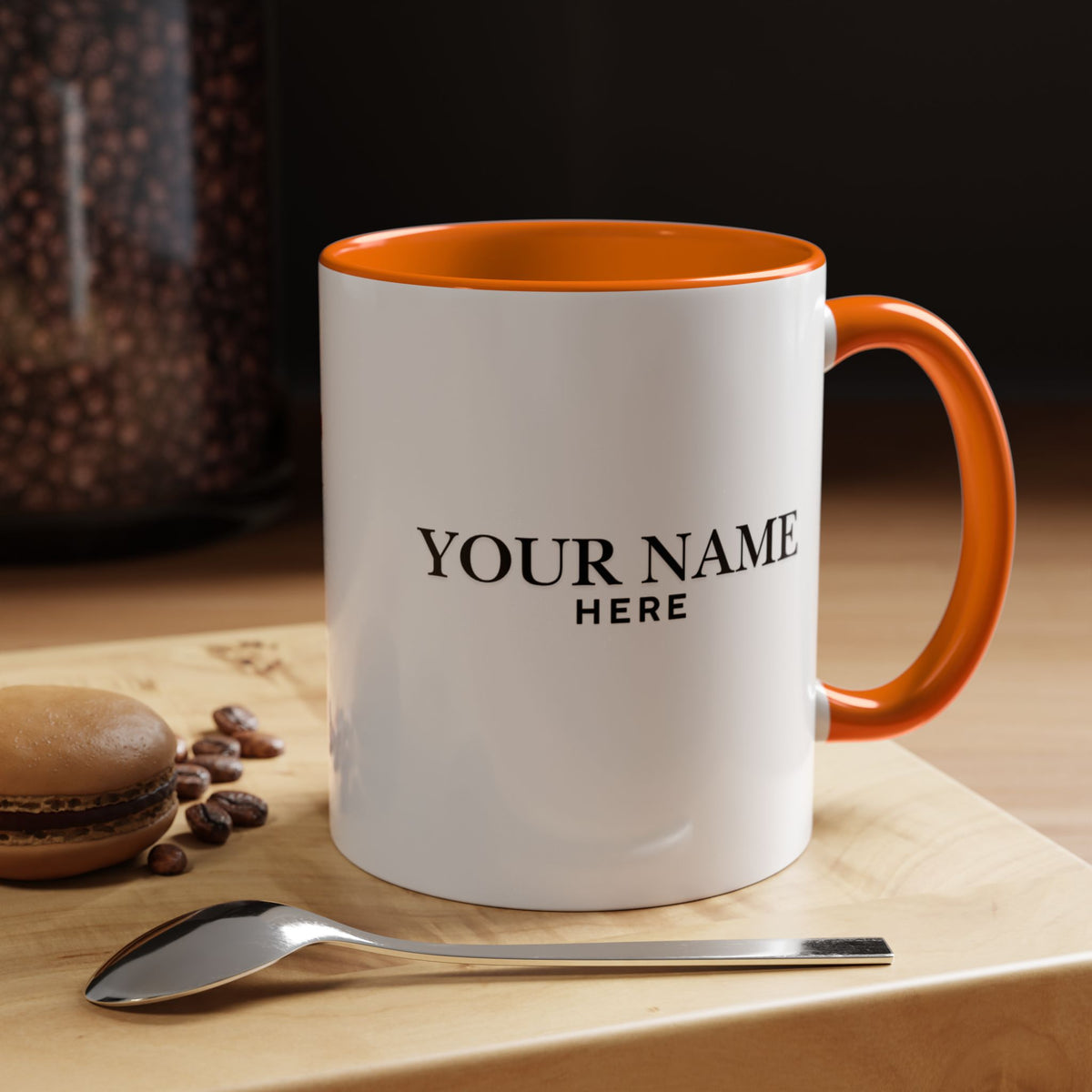 Jolly &Caffeinated Accent Mug | Personalized Name Option