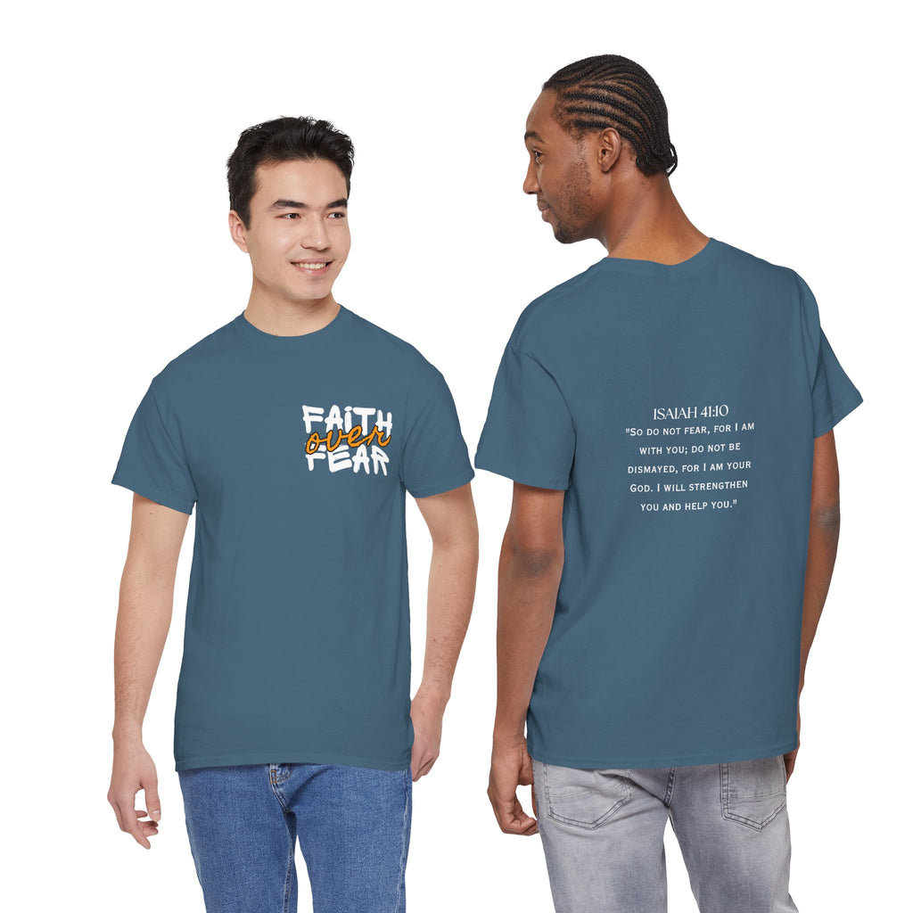Faith over Fear Faith Shirt | Motivational verse at the back