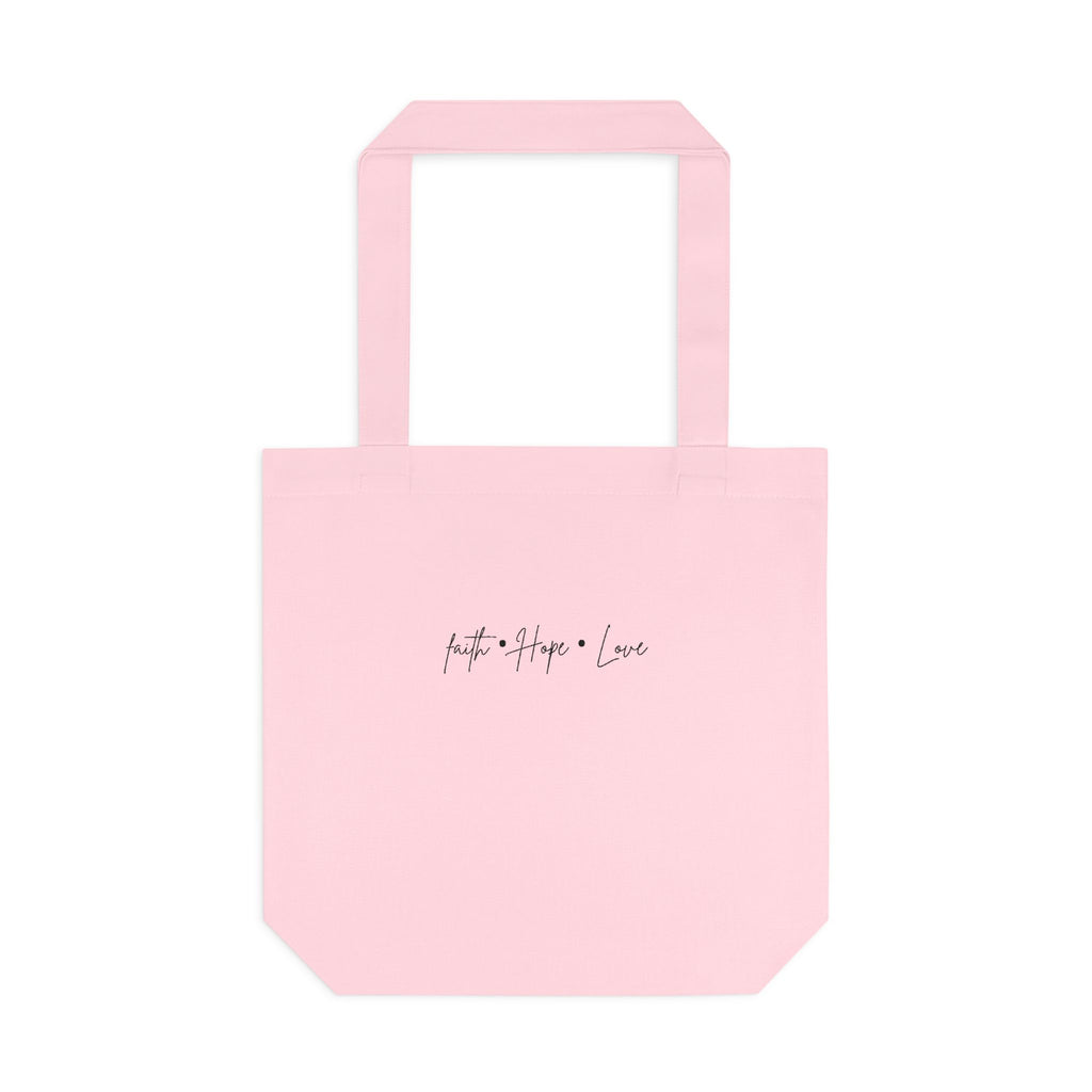 Orange Floral Square Collage Tote