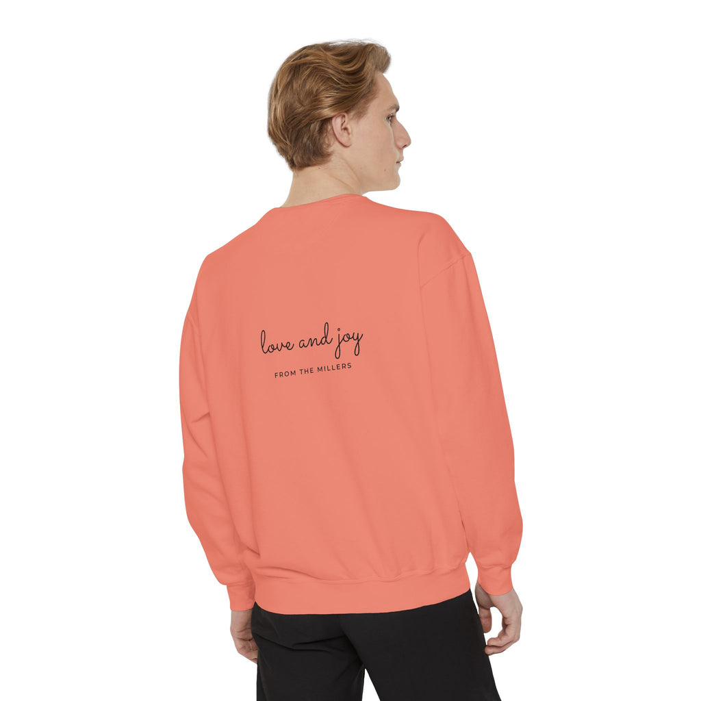 Custom Holiday Sweatshirt Embroidered Crewneck
