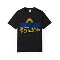 Child Like Faith Print - Unisex Garment-Dyed T-shirt