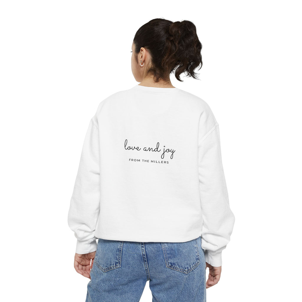 Custom Holiday Sweatshirt Embroidered Crewneck