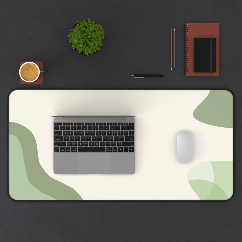 Abstract Green Camouflage Desk Mat | Mouse Pad Desk Mat