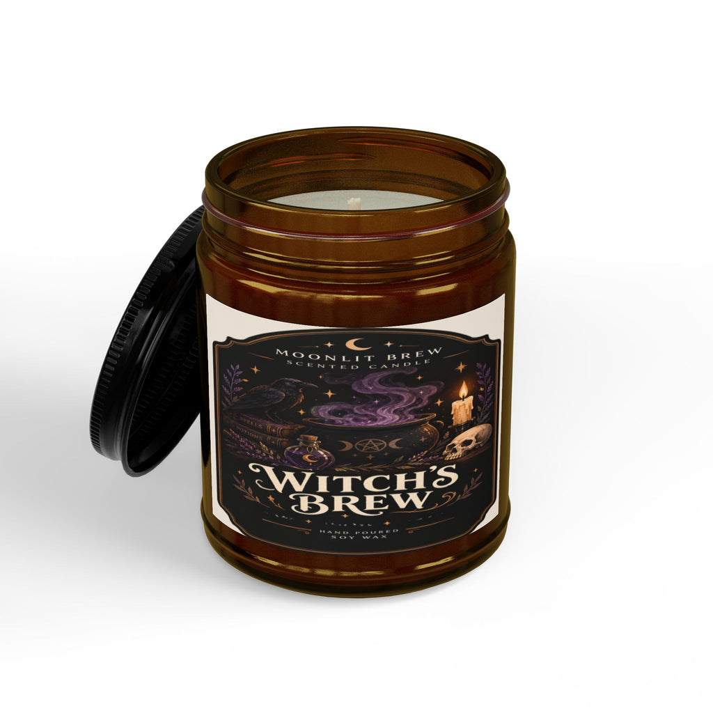Witch's Brew Candle Jar, Soy Candle with Black Lid | 4oz & 9oz