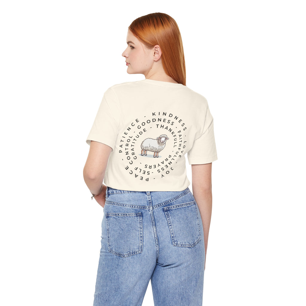 Minimalist White Tee — "I Am the One He Left Me To Find"